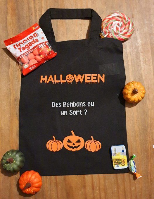 Tote bag friandises Halloween 