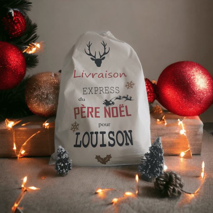 Hotte de Noël personnalisée